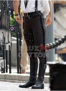 Free Guy Jodie Comer Black Leather Pant